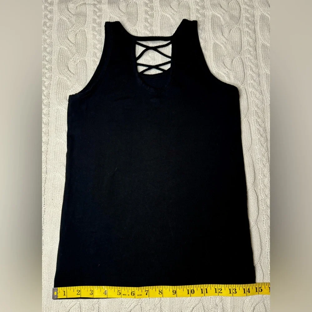 NWOT Kid’s Old Navy Criss-Cross Black Tank #1168